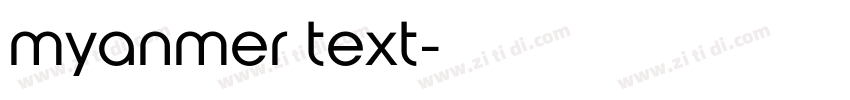 myanmer text字体转换